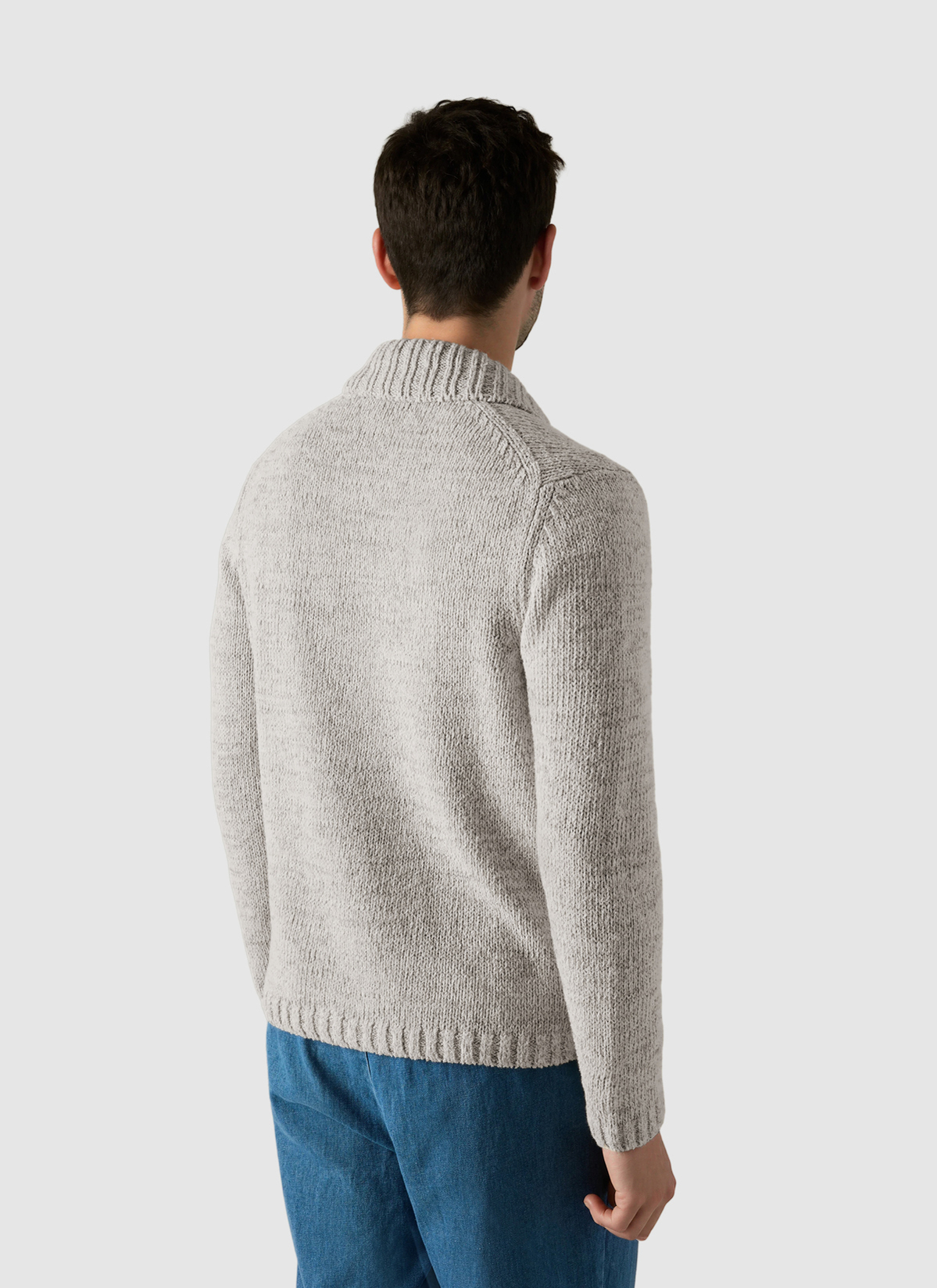 Strick Blazer, French Oak Rückansicht