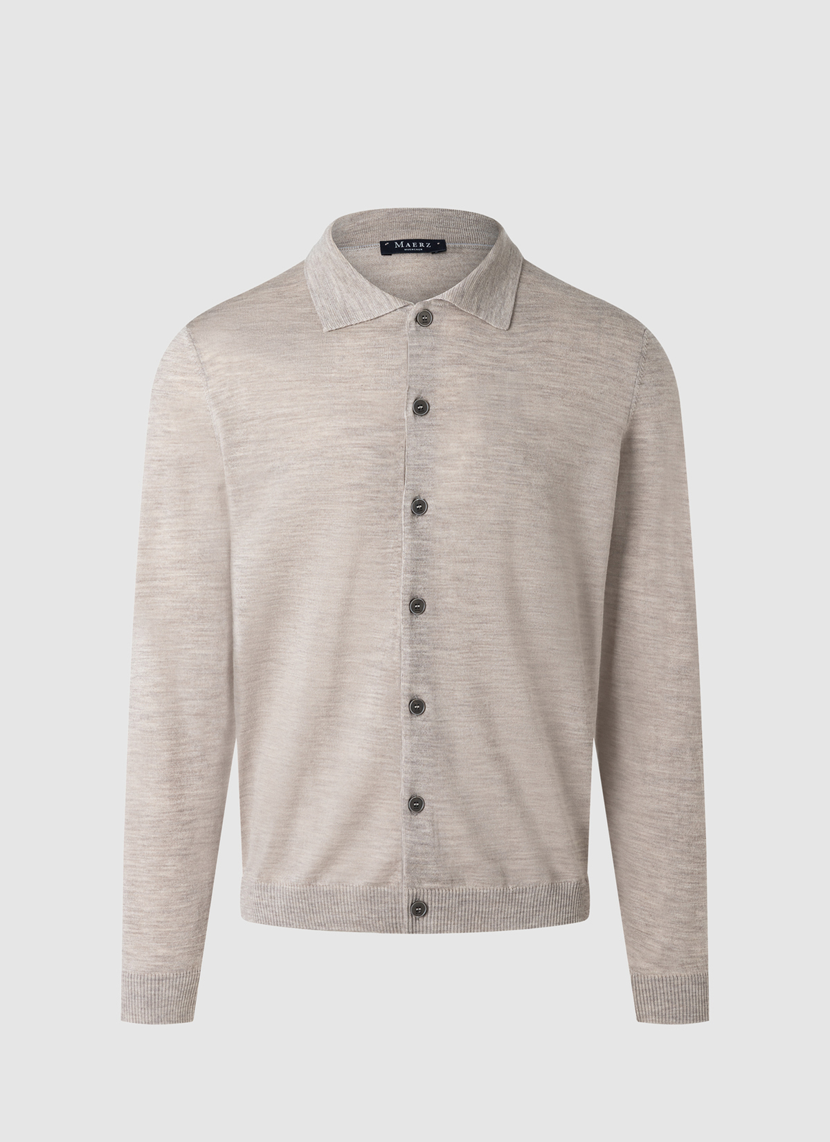 Strick Overshirt, Iced Latte 