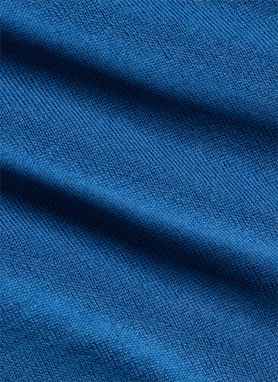 Strick Overshirt Medium Blue Frontansicht