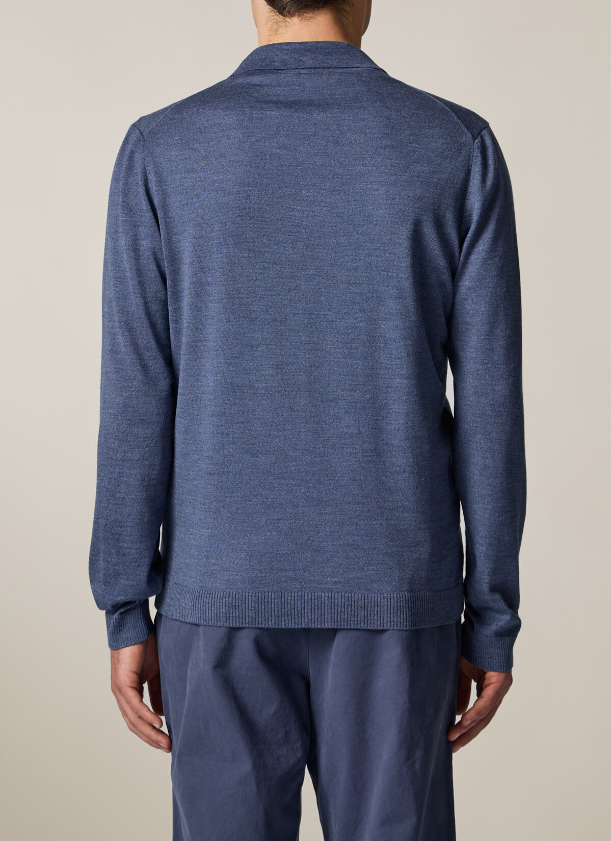 Strick Overshirt, Nimes Blue Rückansicht