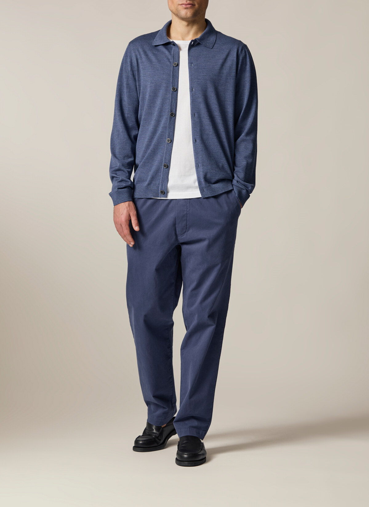 Strick Overshirt, Nimes Blue Detailansicht 2