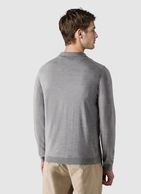 Strick Overshirt Clear Silver Frontansicht