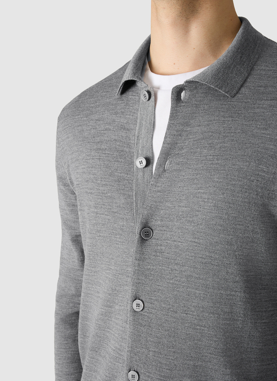 Strick Overshirt Gresh Frontansicht