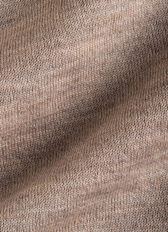 Strickjacke Zip 1/1 Arm Iced Latte Frontansicht