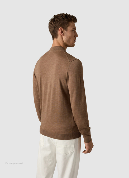 Strickjacke Zip 1/1 Arm width=