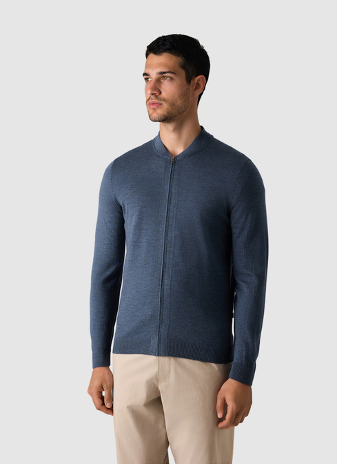 Strickjacke Zip 1/1 Arm width=