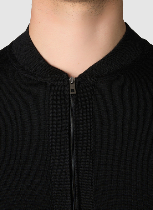 Strickjacke Zip 1/1 Arm width=