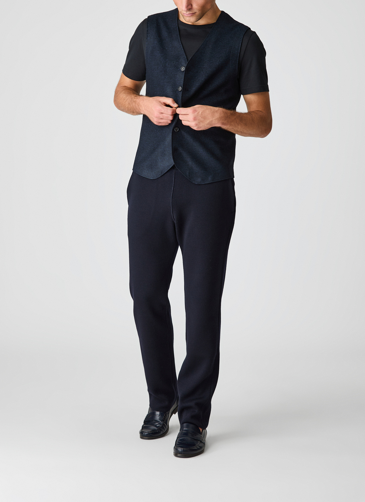Weste, Navy Detailansicht 2