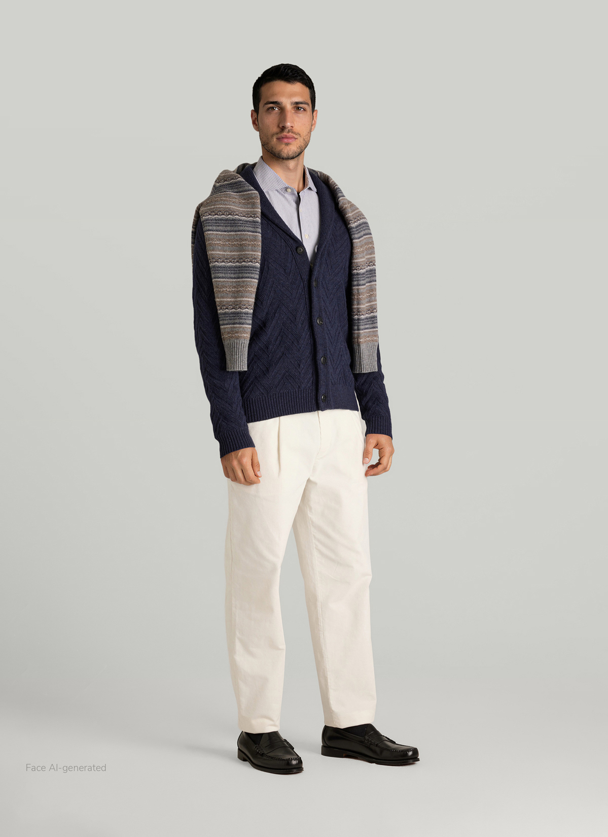 Strick Blazer, Midnight Blue Detailansicht 2