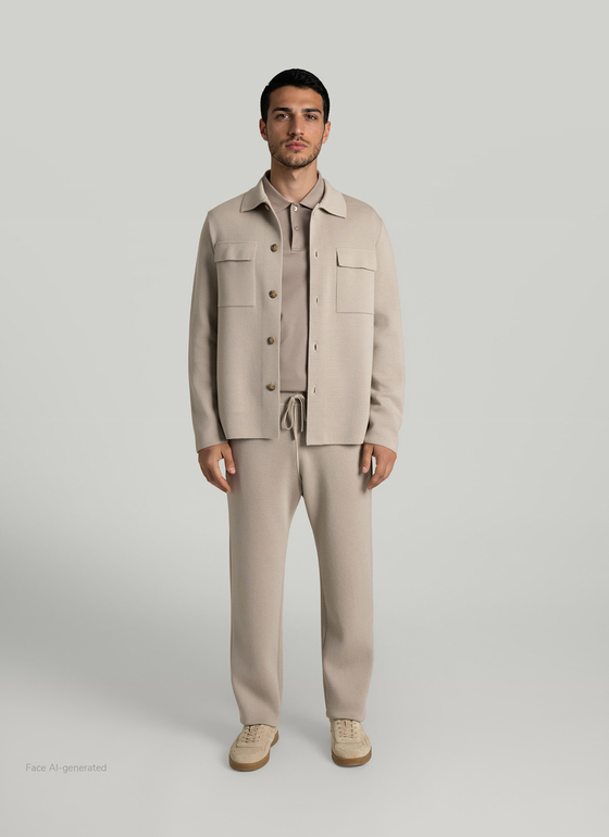 Strick Cardigan 1/1 Arm Mascarpone Cream Frontansicht