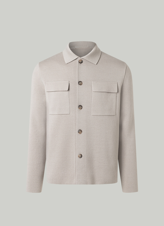 Strick Cardigan 1/1 Arm Mascarpone Cream Frontansicht