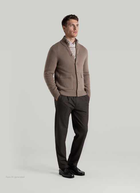 Strickjacke Knopf 1/1 Arm width=
