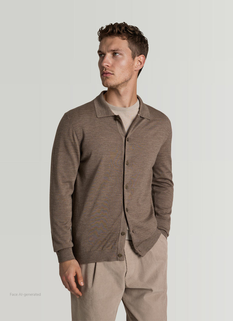 StrickjackeBrownie Frontansicht