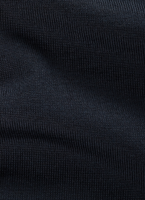 Strickjacke Zip 1/1 Arm Navy Frontansicht