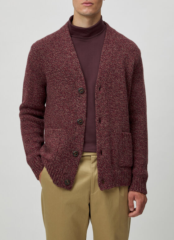 Strick Cardigan 1/1 Arm Fudge Frontansicht