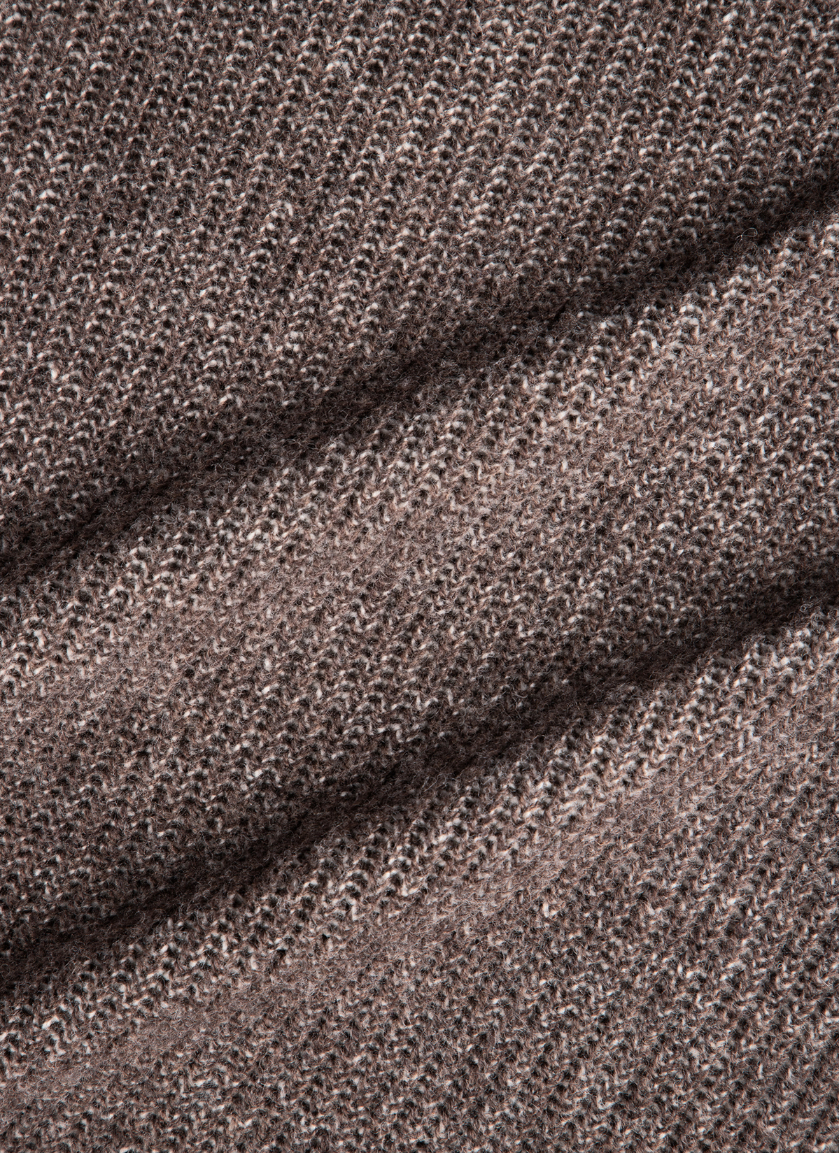 Strickjacke Zip 1/1 Arm, Brownie