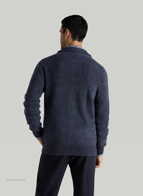 Strickjacke Zip 1/1 Arm width=