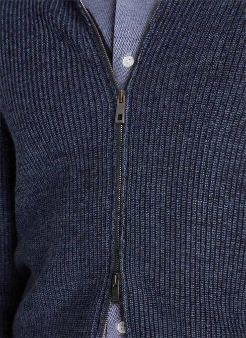 Strickjacke Zip 1/1 Arm width=