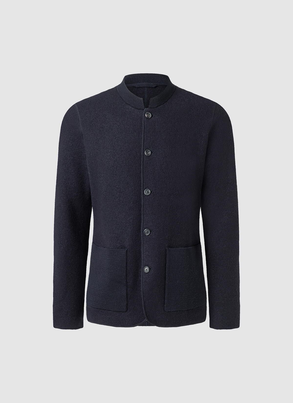Strickjacke Knopf 1/1 Arm, Navy 