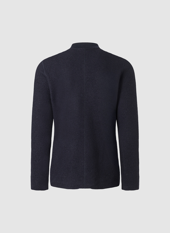 Strick Blazer Navy Frontansicht