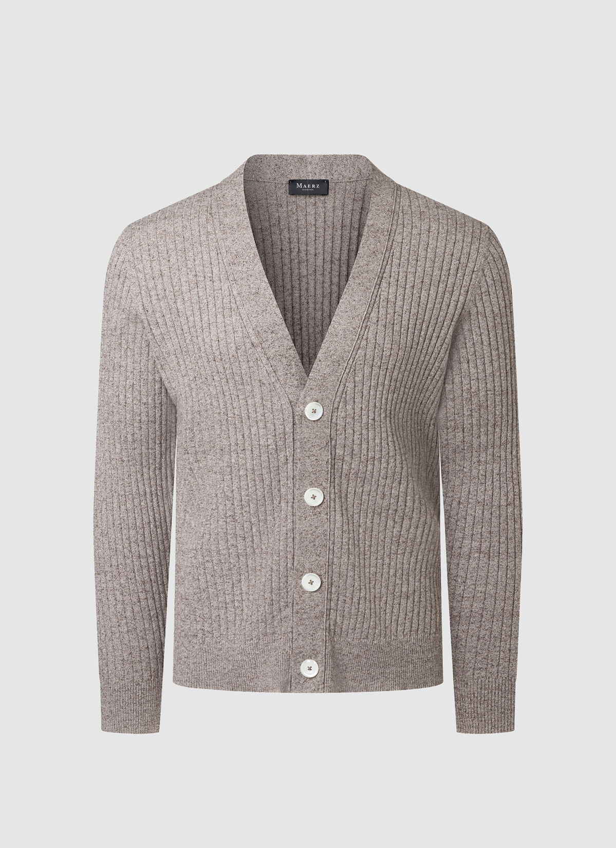 Strickjacke Knopf 1/1 Arm, Pale Brown 