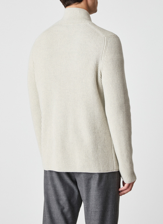 Strick Blazer Mascarpone Cream Frontansicht