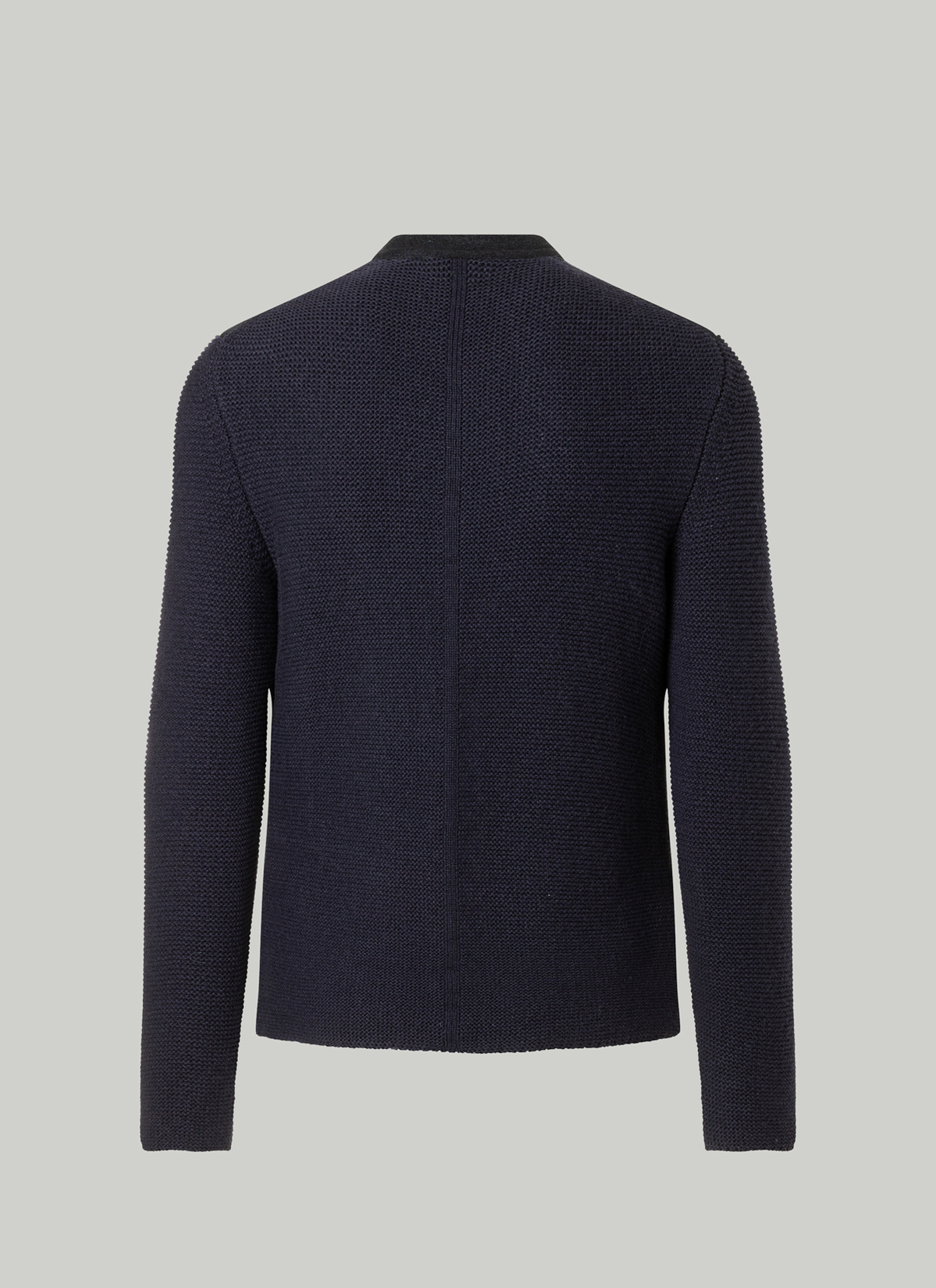 Strick Blazer, Navy Rückansicht