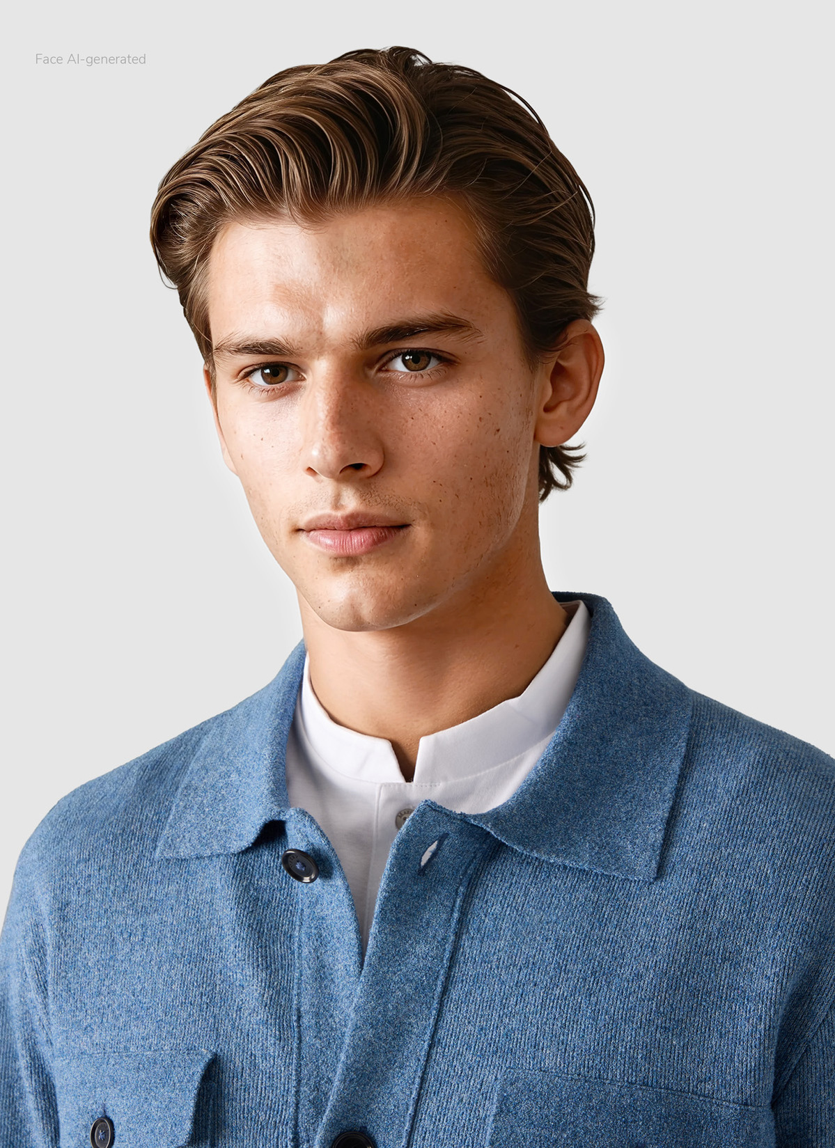 Strickjacke Knopf 1/1 Arm, Midnight Sail Detailansicht 1