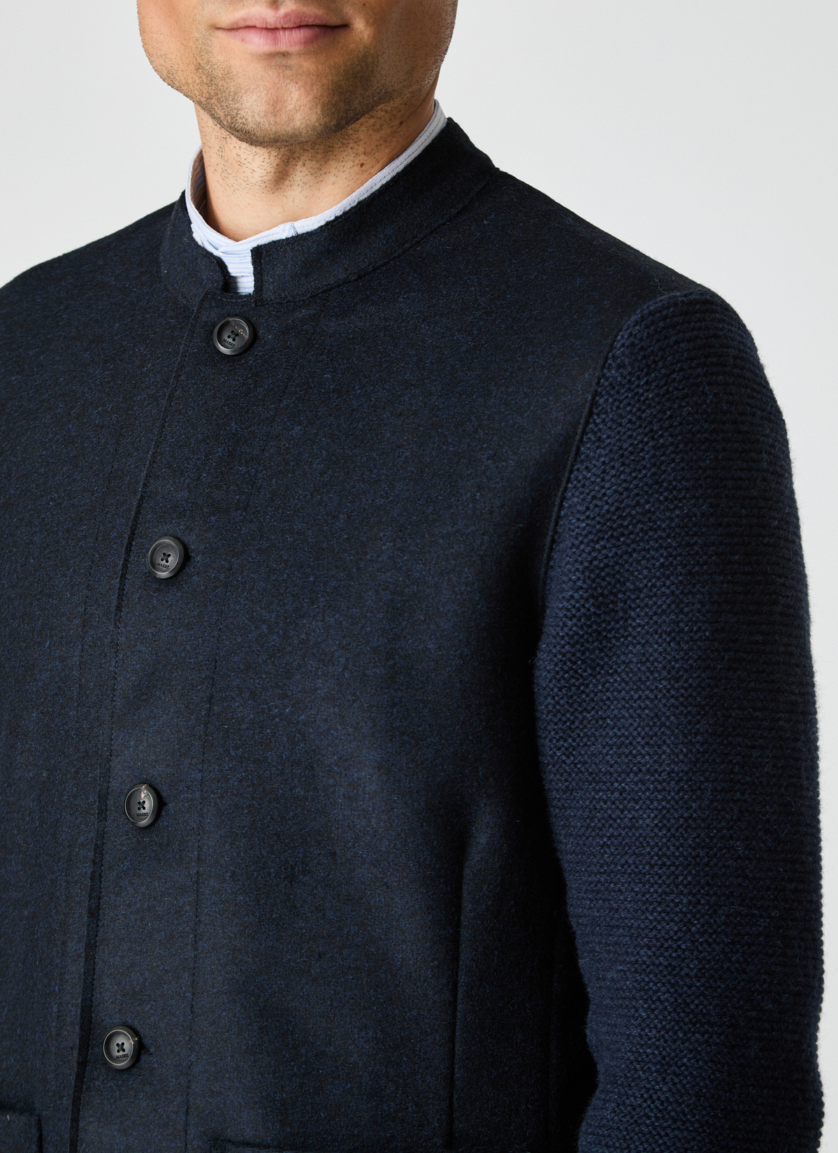 Strick Blazer, Deep Sea Detailansicht 2