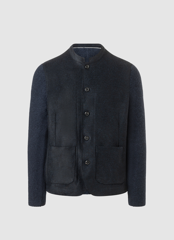 Strick Blazer Deep Sea Frontansicht