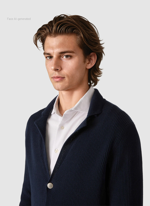 Strickjacke Knopf 1/1 Arm width=
