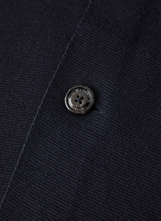 Strick Blazer Navy Frontansicht