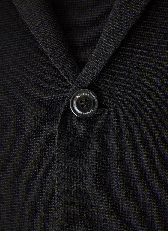 Strick Blazer Black Frontansicht