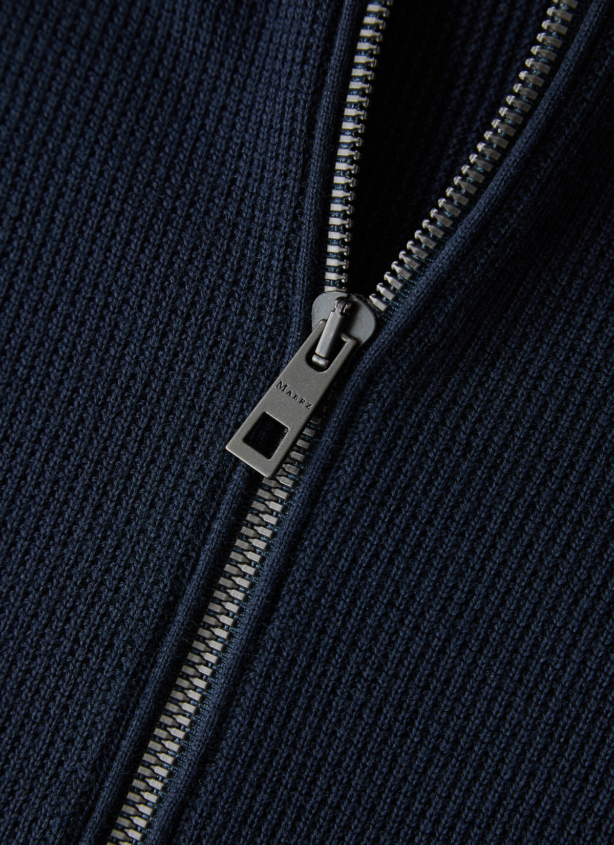 Strickjacke Zip 1/1 Arm, Navy 