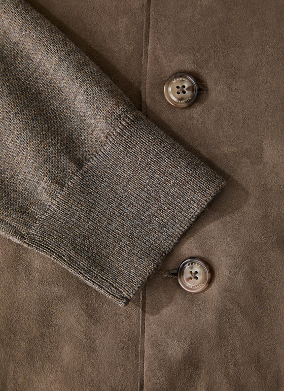 Strickjacke Knopf 1/1 Arm Hardwood Frontansicht