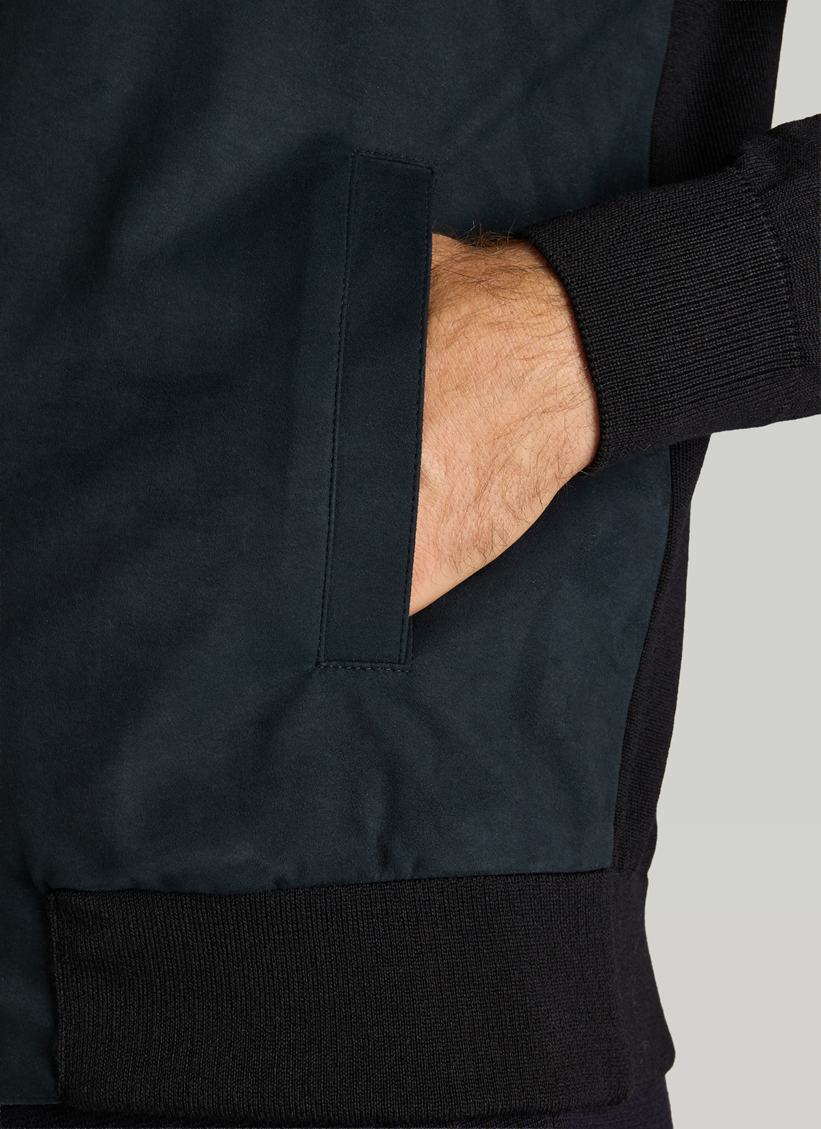 Strickjacke Knopf 1/1 Arm, Navy Detailansicht 1