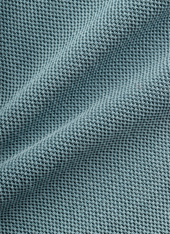 Strickjacke Zip 1/1 Arm Pastel Turquoise Frontansicht