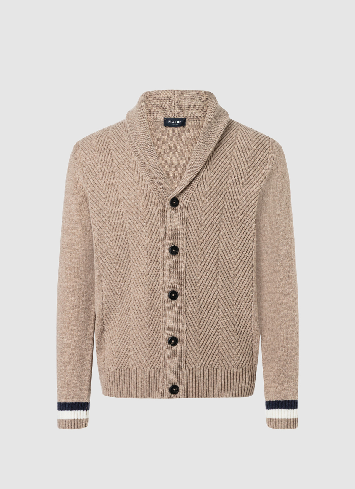 Strickjacke Schalkragen 1/1 Arm, Hazelnut 