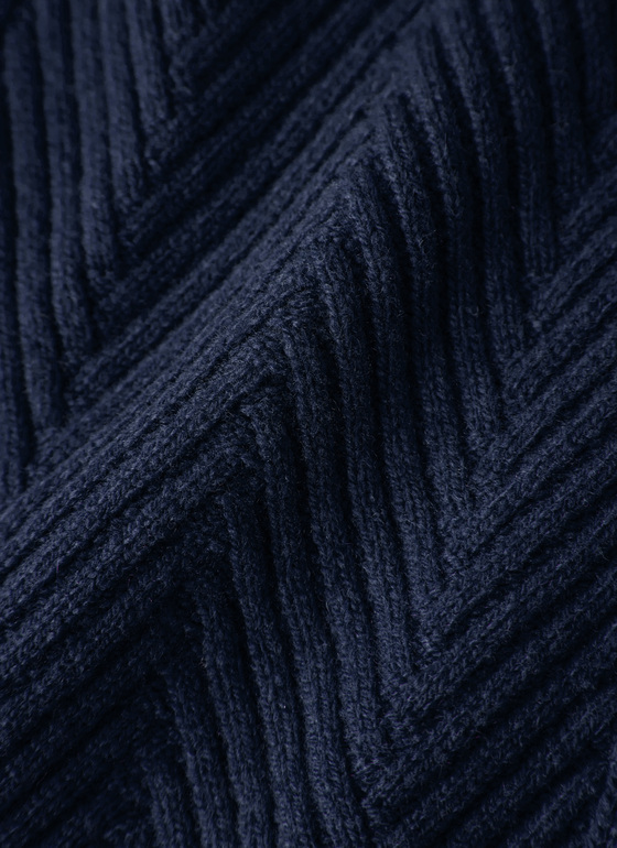 Strickjacke Schalkragen 1/1 Arm Bright Night Frontansicht