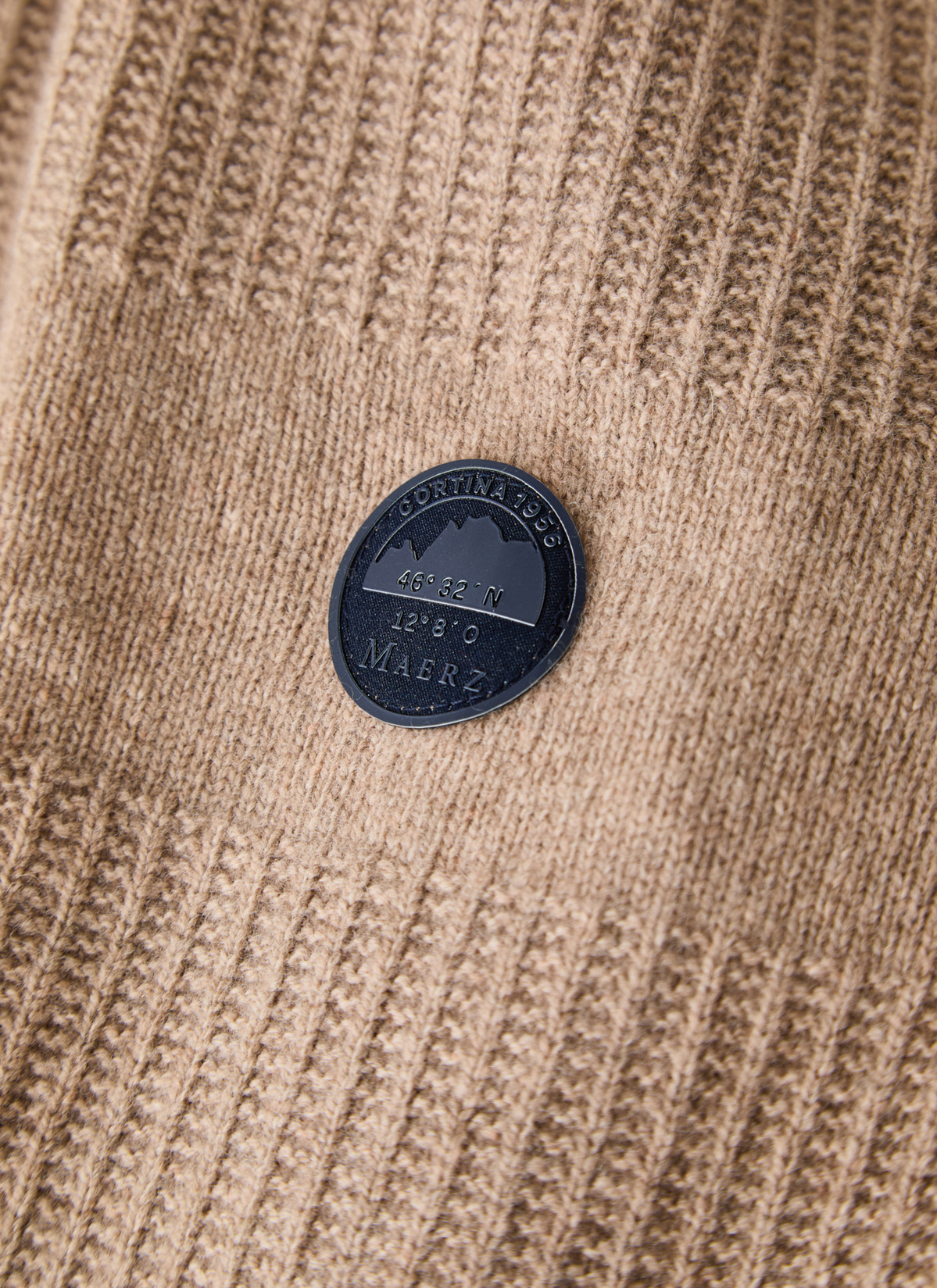 Strickjacke Zip 1/1 Arm, Hazelnut 