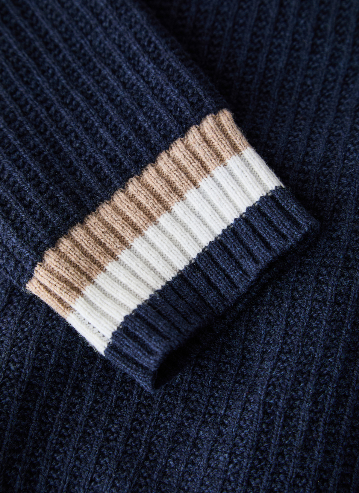 Strickjacke Zip 1/1 Arm, Bright Night 