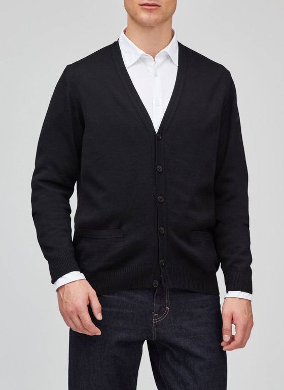 Cardigan Black Frontansicht