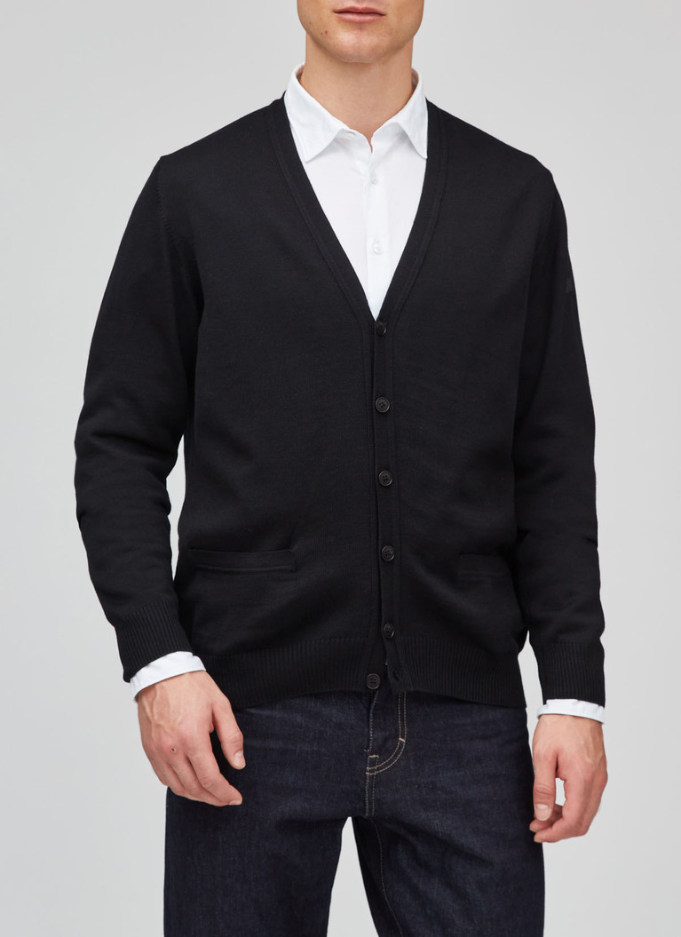 Cardigan, Black Frontansicht