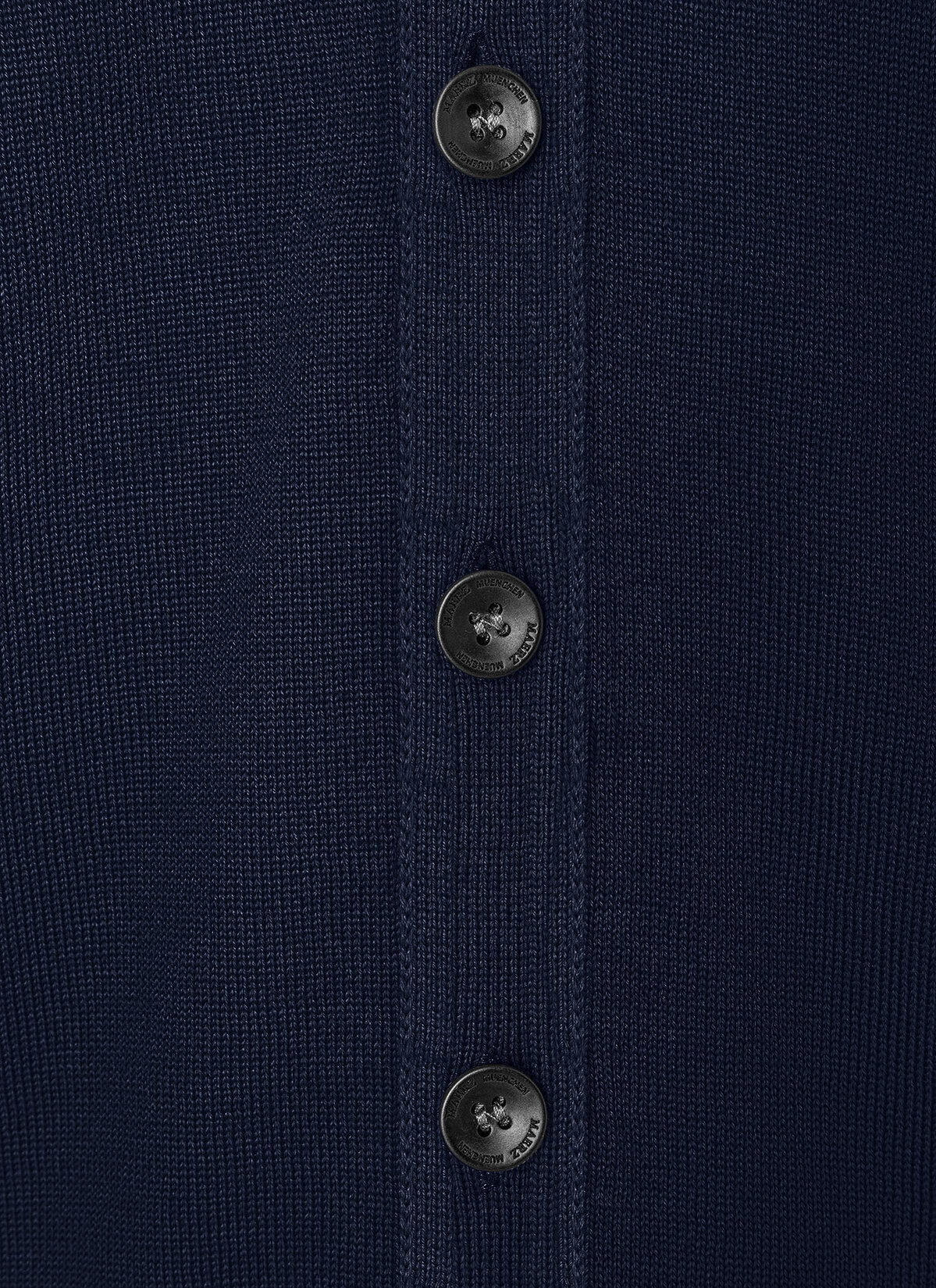 Superwash Strickweste Merinowolle, Navy Detailansicht 1