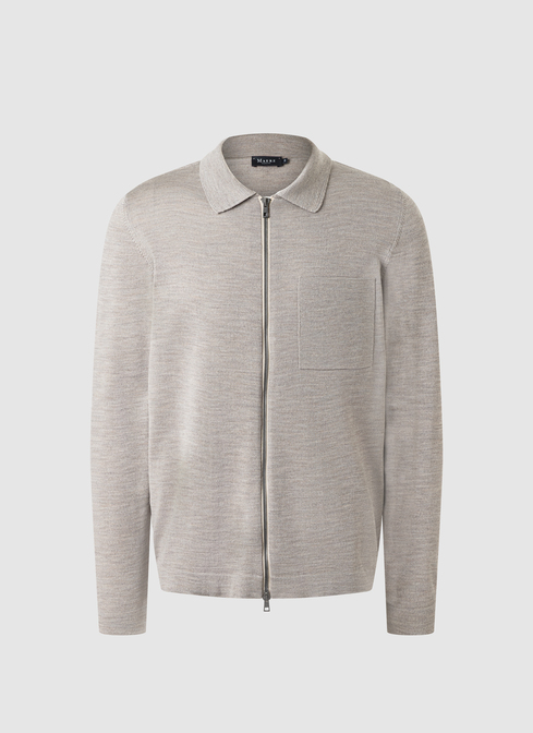 Strickjacke Zip 1/1 Arm width=