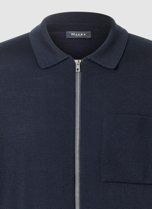 Strickjacke Zip 1/1 Arm width=