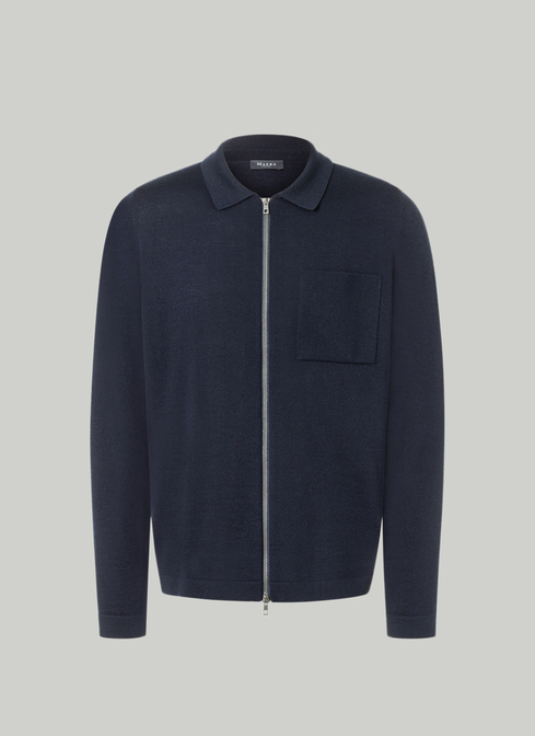 Strickjacke Zip 1/1 Arm width=