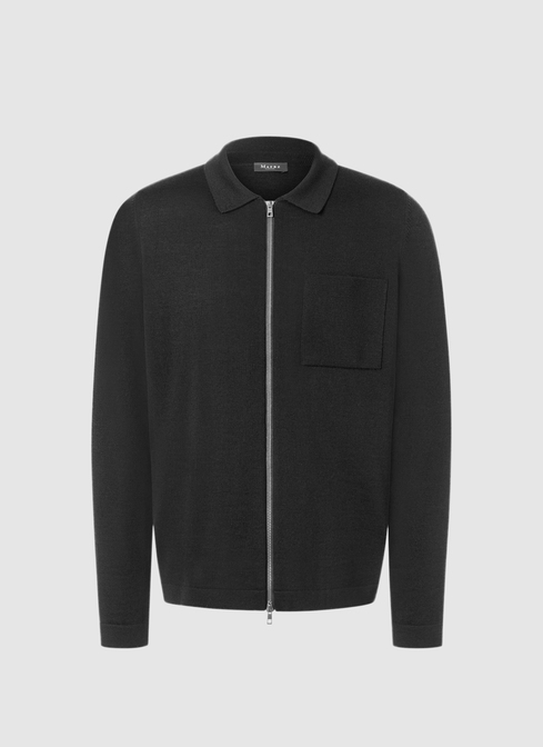 Strickjacke Zip 1/1 Arm width=