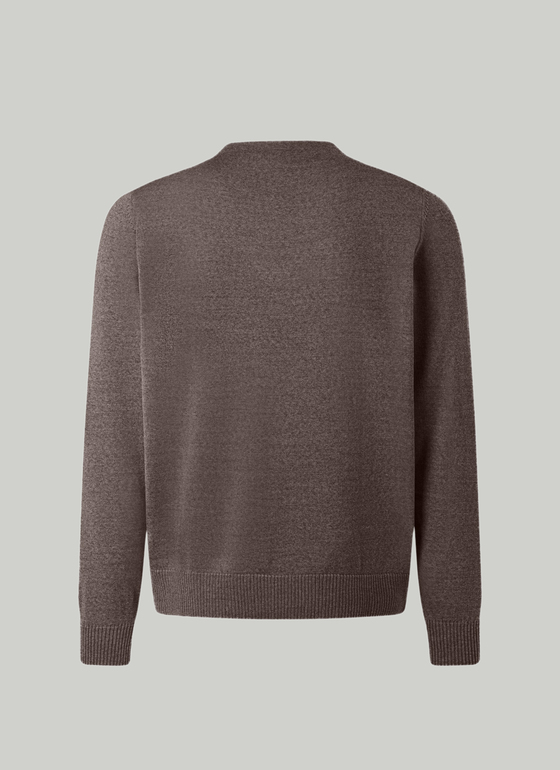 Strick Cardigan 1/1 Arm Brownie Frontansicht