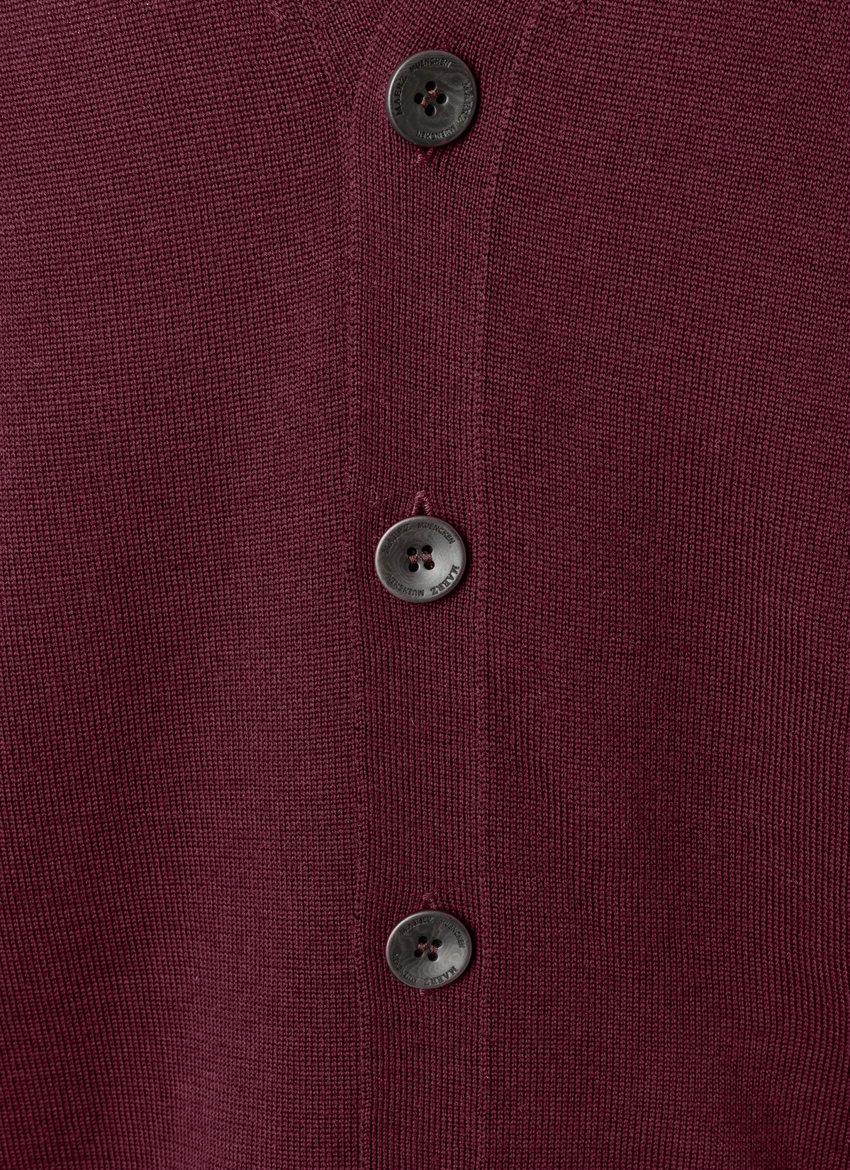 Strick Cardigan 1/1 Arm, Barolo Wine Detailansicht 1
